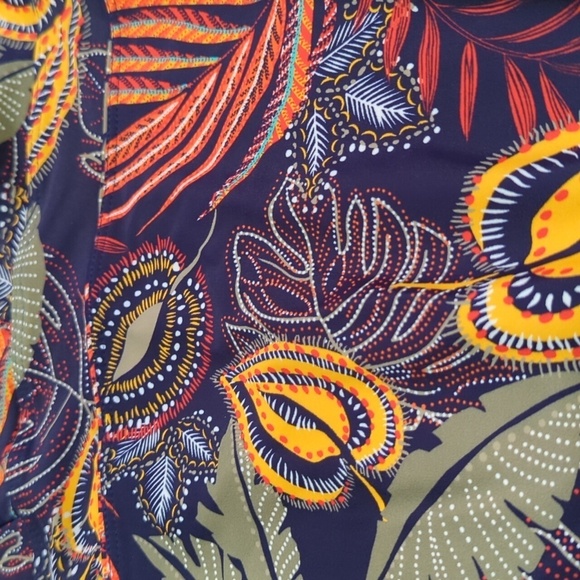 Lagon Bleu Women's Tropical One Piece Bathing Suit Size 44 (Small/Med.) - Picture 4 of 11